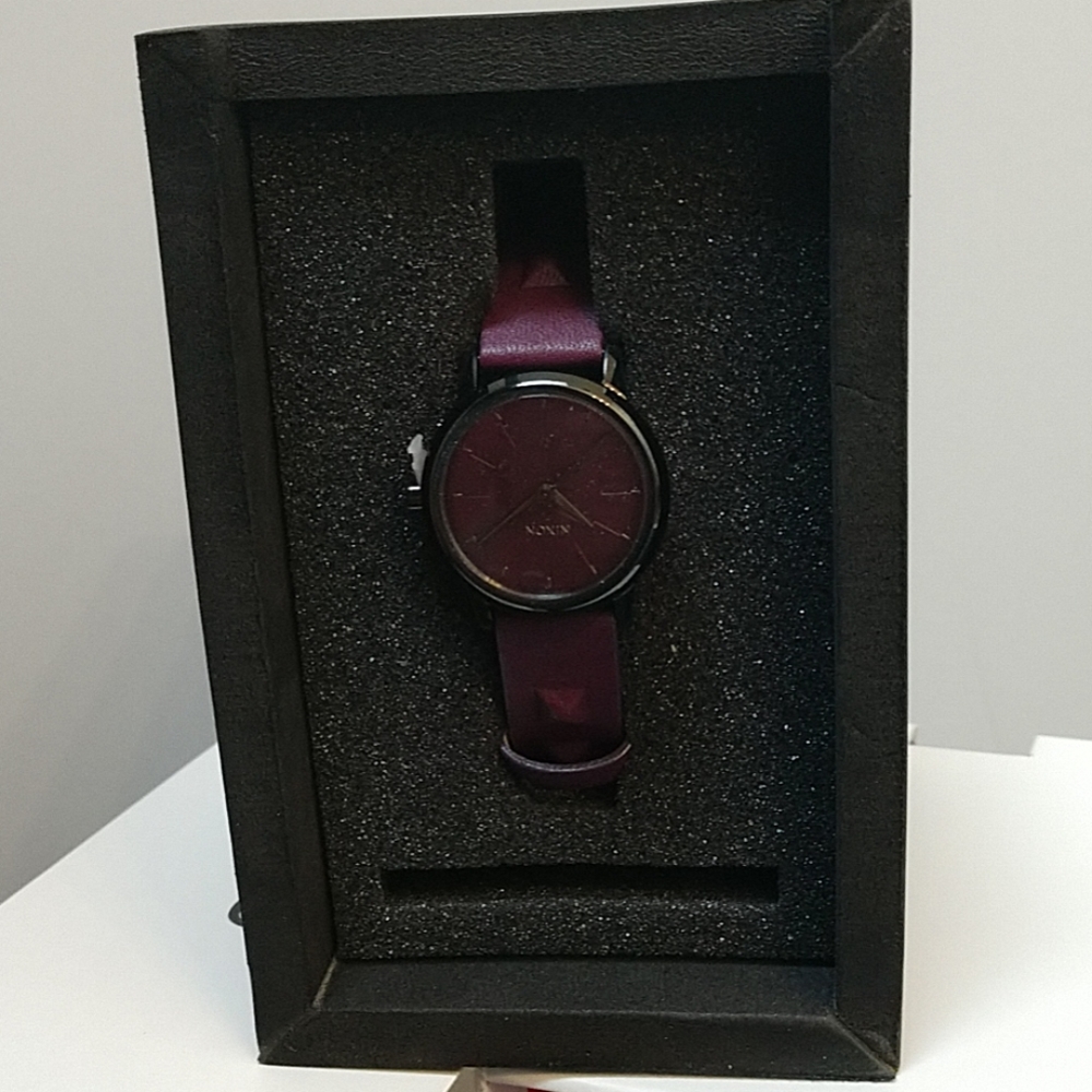 NWT NIXON Kenzie Leather Watch "Skinny Bitch" - Picture 2 of 8